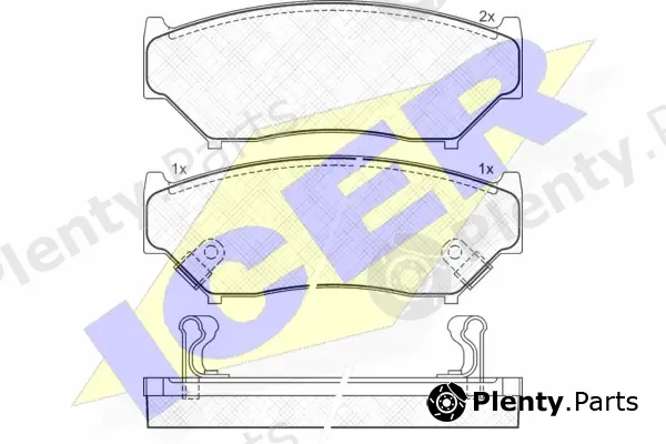 Icer 141096 — Brake Pad Set, disc brake