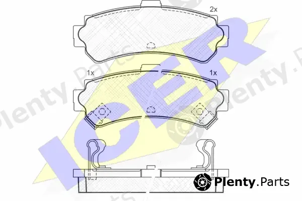 Icer 181095 — Brake Pad Set, disc brake