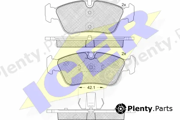 Icer 181295-396 — Brake Pad Set, disc brake