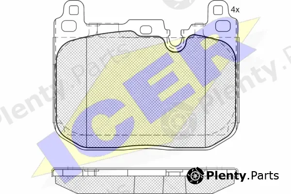 Icer 182093-208 — Brake Pad Set, disc brake