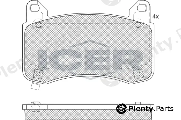 Icer 182404 — Brake Pad Set, disc brake