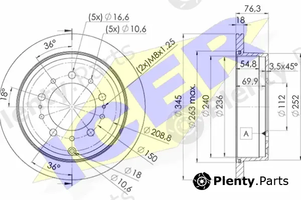 Icer 78BD1269-2 — Brake Disc