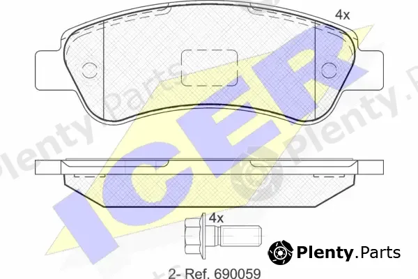 Icer 141804 — Brake Pad Set, disc brake