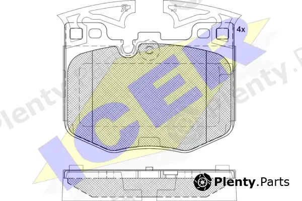 Icer 182280 — Brake Pad Set, disc brake