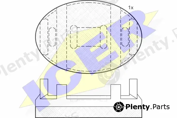 Icer 120906 — Brake Pad Set, disc brake