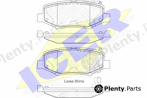 Icer 181909 — Brake Pad Set, disc brake