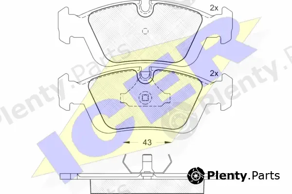 Icer 180801 — Brake Pad Set, disc brake