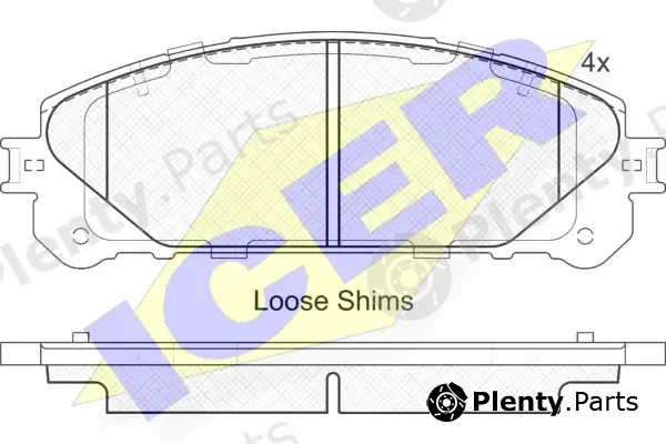Icer 181982 — Brake Pad Set, disc brake
