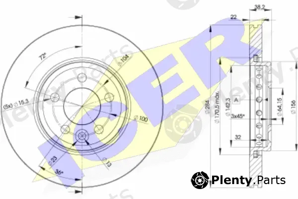 Icer 78BD0844-2 — Brake Disc