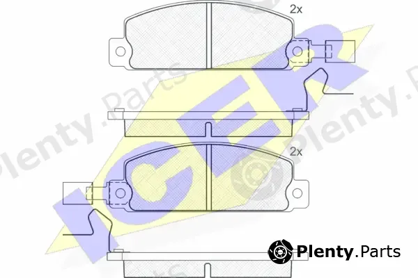 Icer 140389 — Brake Pad Set, disc brake