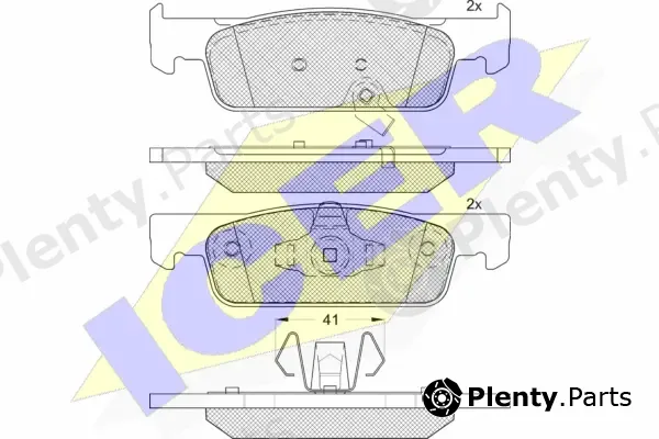Icer 182115-208 — Brake Pad Set, disc brake