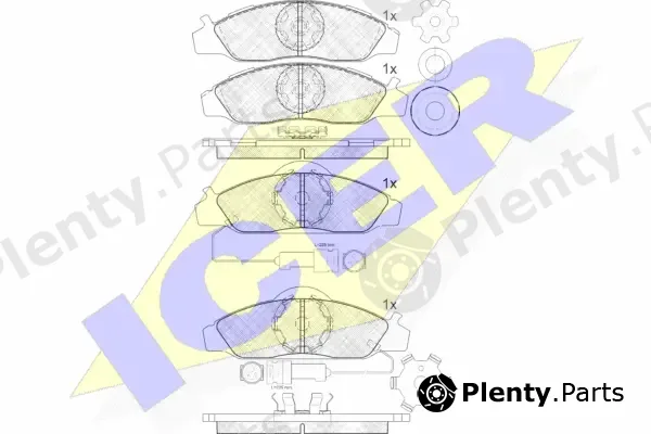 Icer 141237 — Brake Pad Set, disc brake