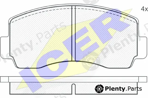 Icer 180207 — Brake Pad Set, disc brake