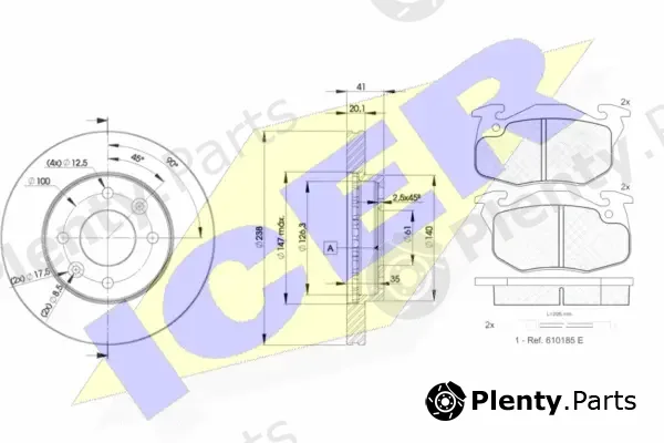 Icer 30633-6572 — Brake Kit, disc brake