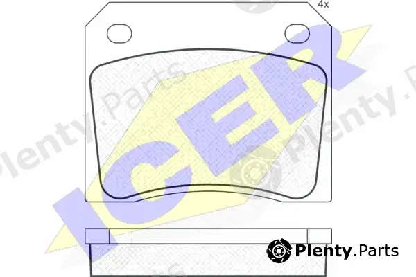 Icer 180036 — Brake Pad Set, disc brake