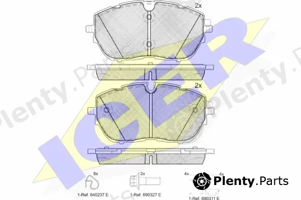 Icer 182227 — Brake Pad Set, disc brake