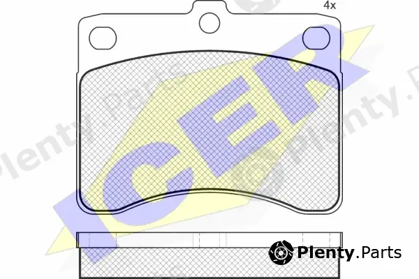 Icer 180725 — Brake Pad Set, disc brake