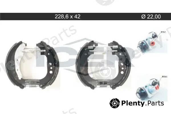 Icer 79KT0136C — Brake Shoe Set