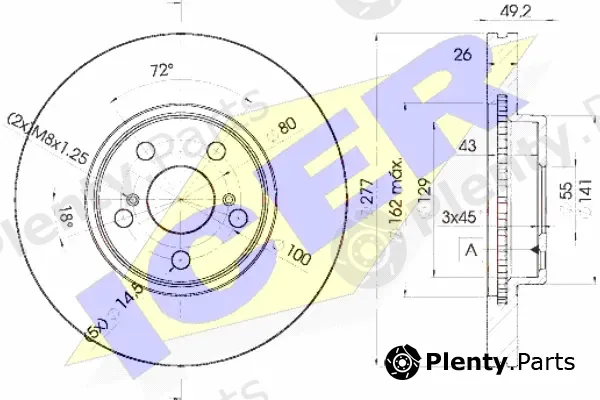 Icer 78BD0504-2 — Brake Disc