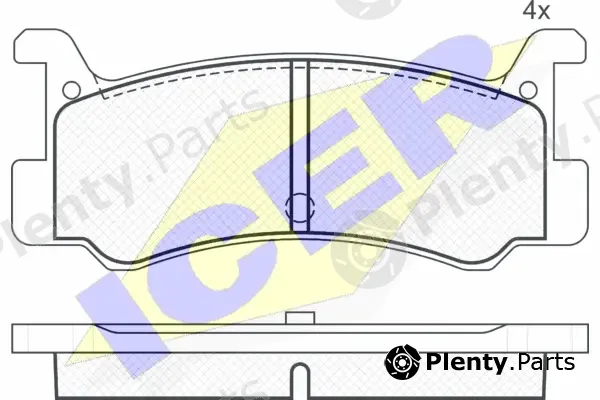Icer 180621 — Brake Pad Set, disc brake