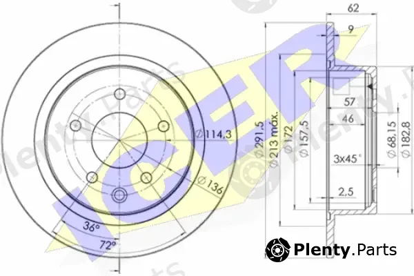 Icer 78BD2931-2 — Brake Disc