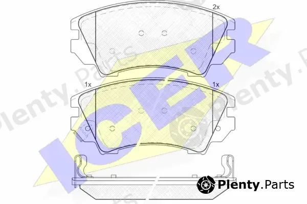 Icer 181913 — Brake Pad Set, disc brake