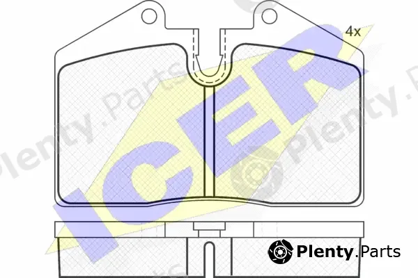 Icer 181036 — Brake Pad Set, disc brake