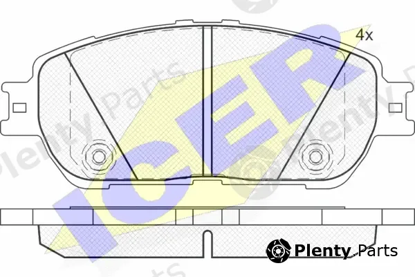 Icer 181690 — Brake Pad Set, disc brake