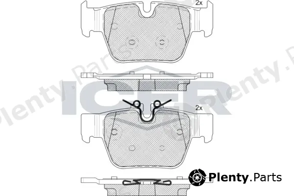 Icer 182393 — Brake Pad Set, disc brake