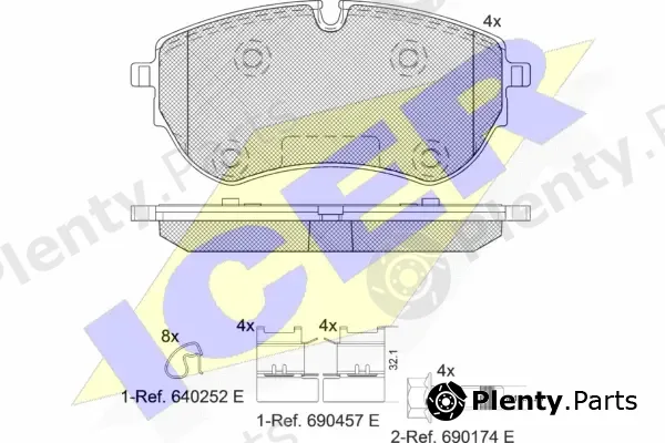 Icer 142319 — Brake Pad Set, disc brake