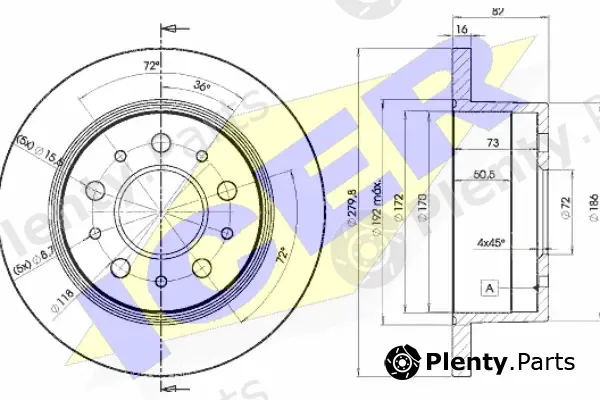 Icer 78BD3806-1 — Brake Disc