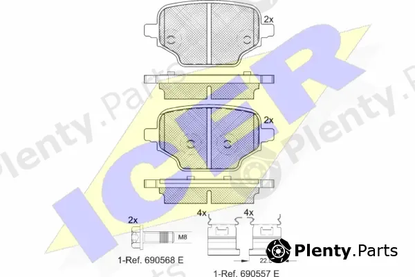 Icer 182347 — Brake Pad Set, disc brake
