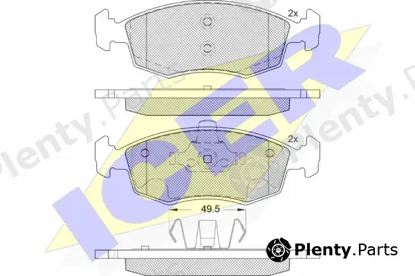 Icer 181441-203 — Brake Pad Set, disc brake