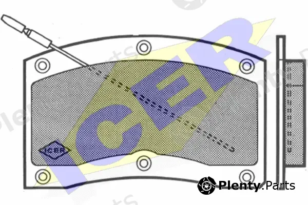 Icer 180082V — Brake Pad Set, disc brake