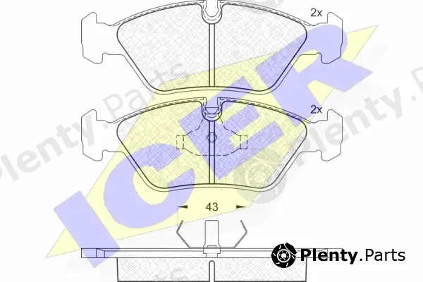Icer 180423 — Brake Pad Set, disc brake