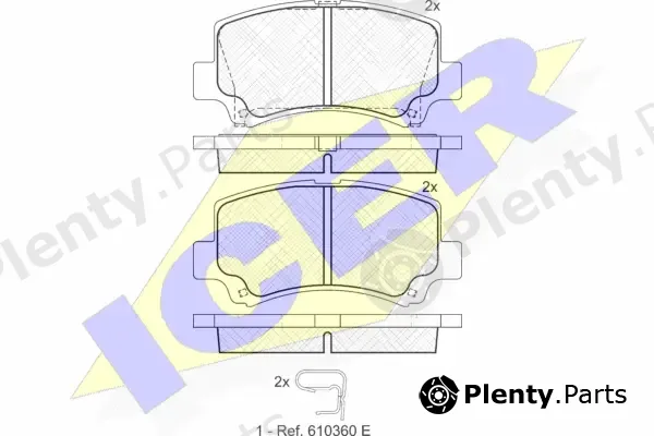 Icer 181589 — Brake Pad Set, disc brake