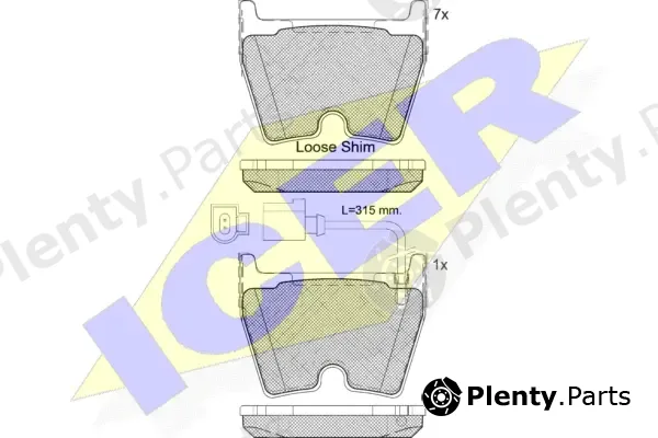 Icer 182113-203 — Brake Pad Set, disc brake