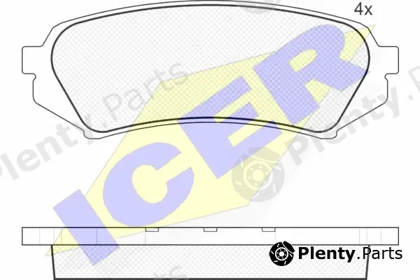 Icer 181734 — Brake Pad Set, disc brake