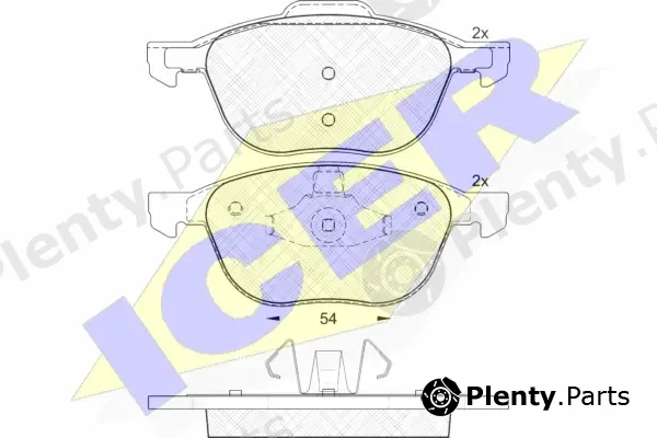 Icer 181617 — Brake Pad Set, disc brake