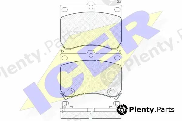 Icer 180879 — Brake Pad Set, disc brake