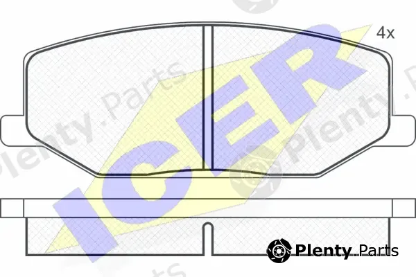 Icer 180468 — Brake Pad Set, disc brake