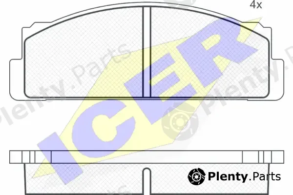Icer 180068 — Brake Pad Set, disc brake