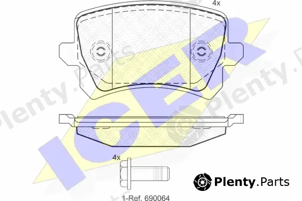 Icer 181857 — Brake Pad Set, disc brake