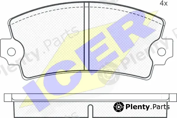 Icer 180139 — Brake Pad Set, disc brake