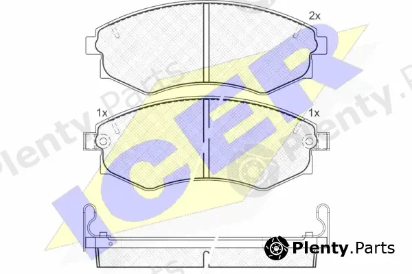Icer 180877 — Brake Pad Set, disc brake