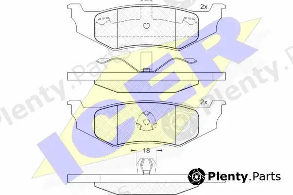 Icer 181114 — Brake Pad Set, disc brake