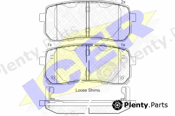 Icer 181839 — Brake Pad Set, disc brake
