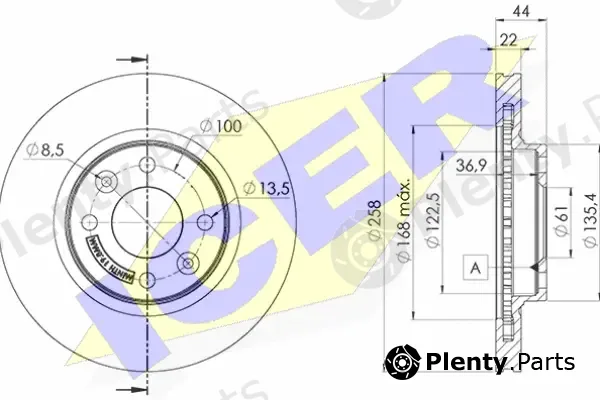 Icer 78BD3108-2 — Brake Disc