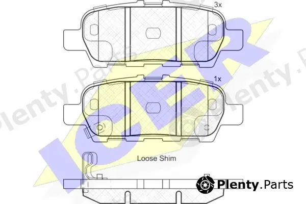 Icer 181901 — Brake Pad Set, disc brake