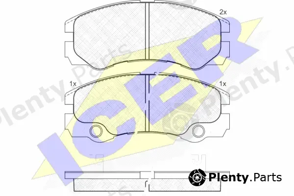 Icer 181354 — Brake Pad Set, disc brake